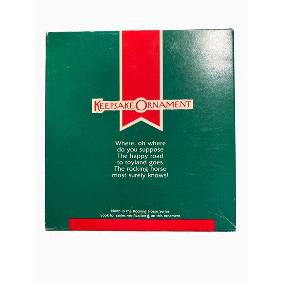 Hallmark Keepsake Ornament Rocking Horse Series 1989 Handcrafted Collectible - Picture 3 of 10